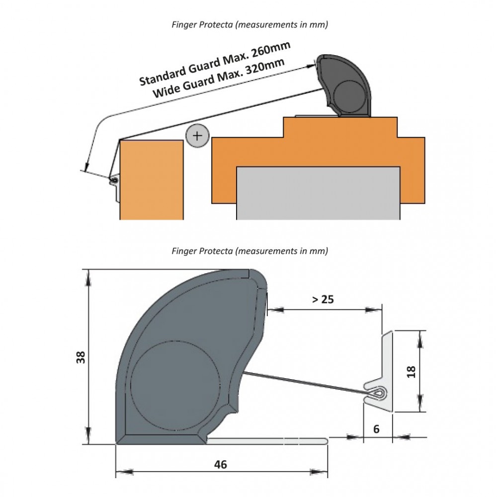 Finger Protecta (Wide - Dark Bronze)