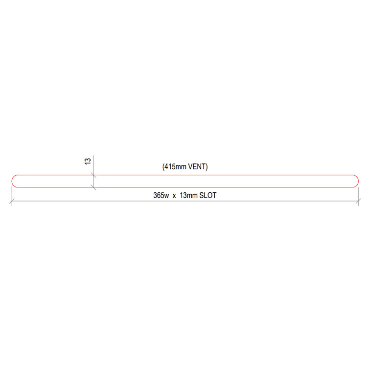 White Trickle Vent Framevent Hi-Flow Ventilators (415mm)